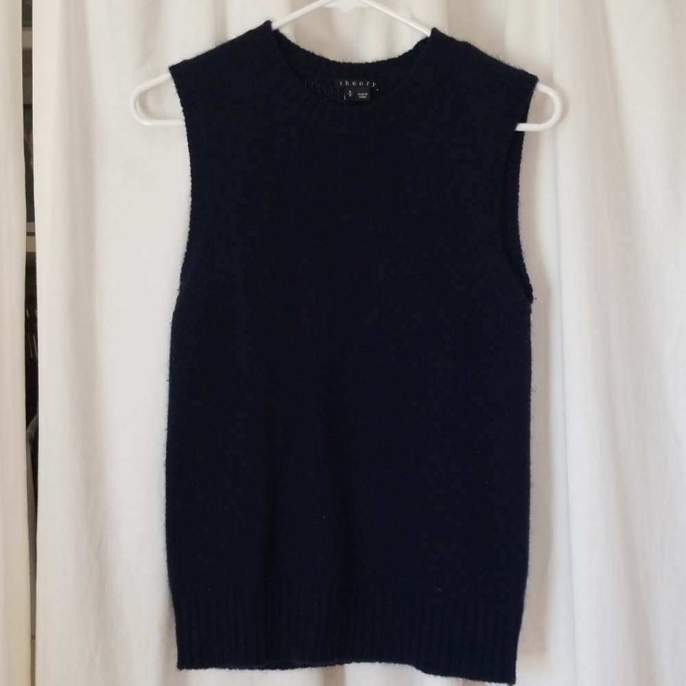 Cashmere Theory Navy Sweater Vest